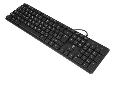 Клавиатура 2E KS 107 Slim 2E-KS107UB Black USB