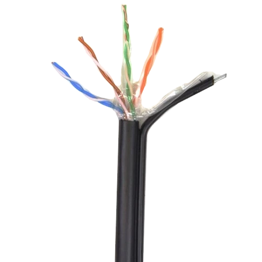 ATIS UTP 4*2*0.5-CU PE MP кат.5е (UTP медь наружный с несущей проволокой) бухта 305м