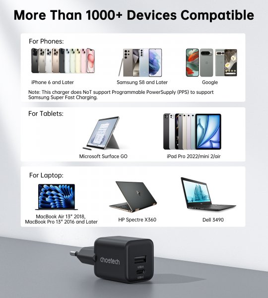 Choetech PD5012-EU-BK