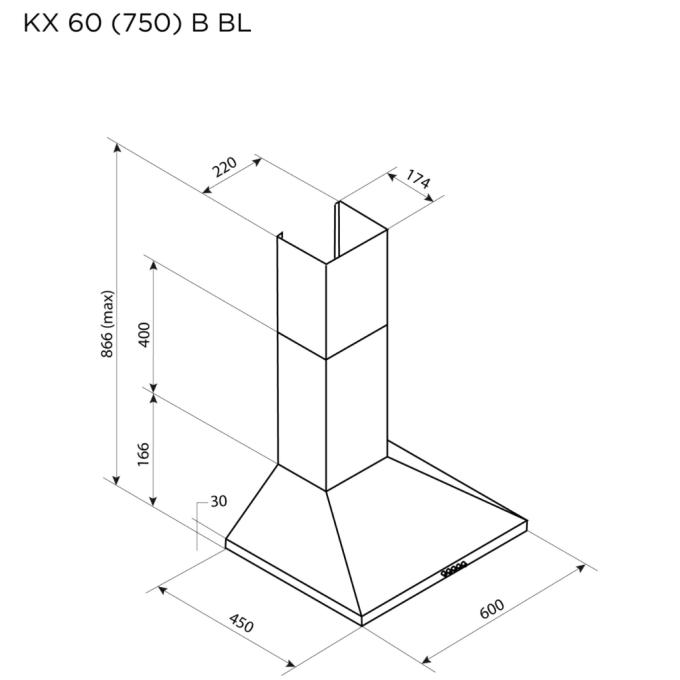 PYRAMIDA KX 60 (750) B BL