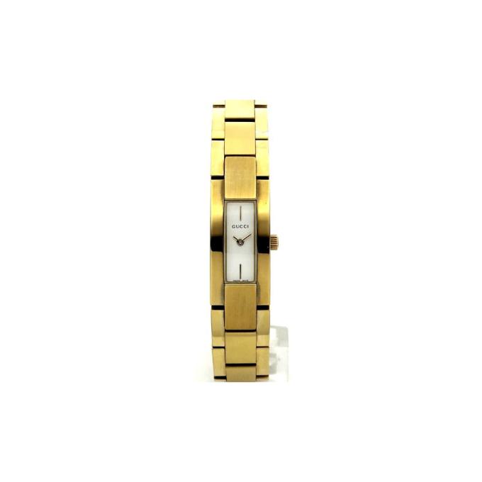 Gucci 4605L 24605 g.-plated, white dial, g.-plated