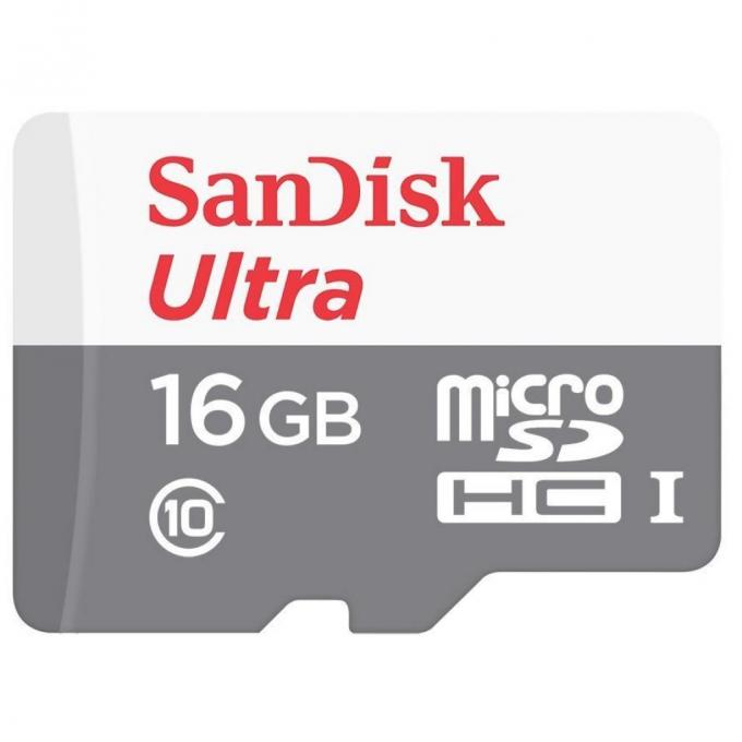 Карта памяти SANDISK 16GB microSD class 10 UHS-I Ultra SDSQUNB-016G-GN3MA
