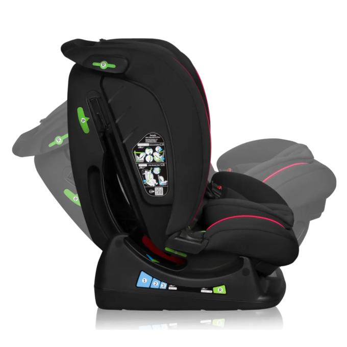 Lionelo LO-AART I-SIZE BLACK CARBON RED
