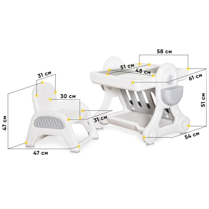 Mealux KD-F051 White / Grey