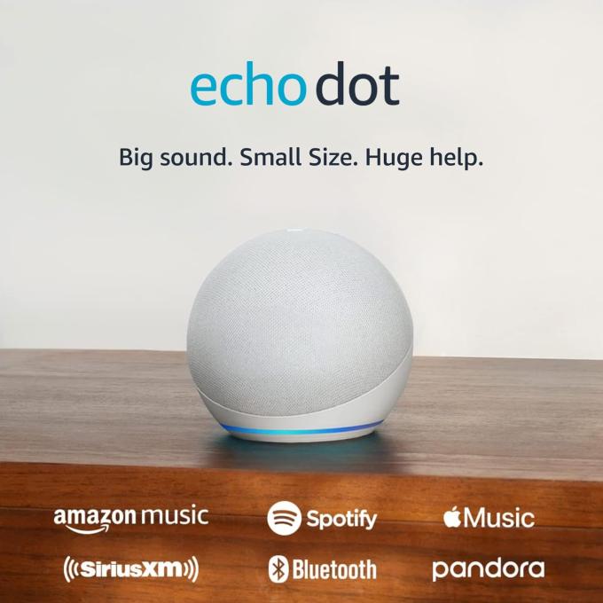 Amazon Echo Dot (5th) with Alexa Glacier White_JP