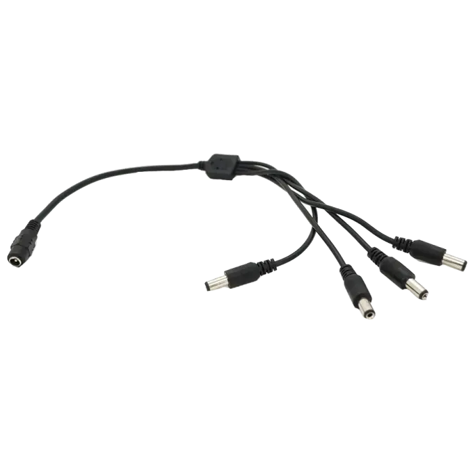 Делитель питания DC-F => 4xDC-M (D 5,5x2,5мм) 40см