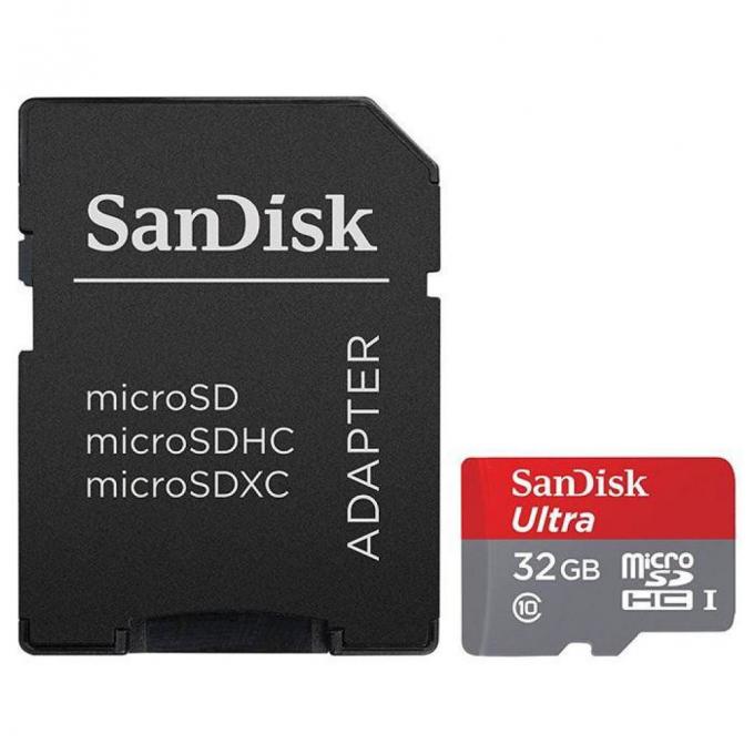 Карта памяти SANDISK 32GB microSD Class10 UHS-I SDSQUNC-032G-GN6MA