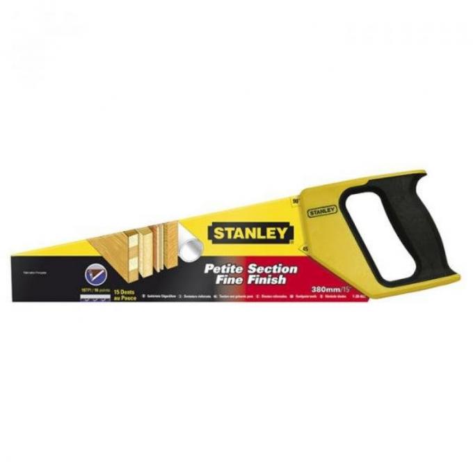 Ножовка Stanley универсальная, 12 зубьев на дюйм, длина 380 мм 1-20-002