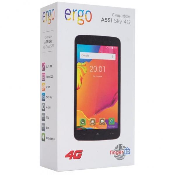 Мобильный телефон Ergo A551 Sky 4G Dark Blue