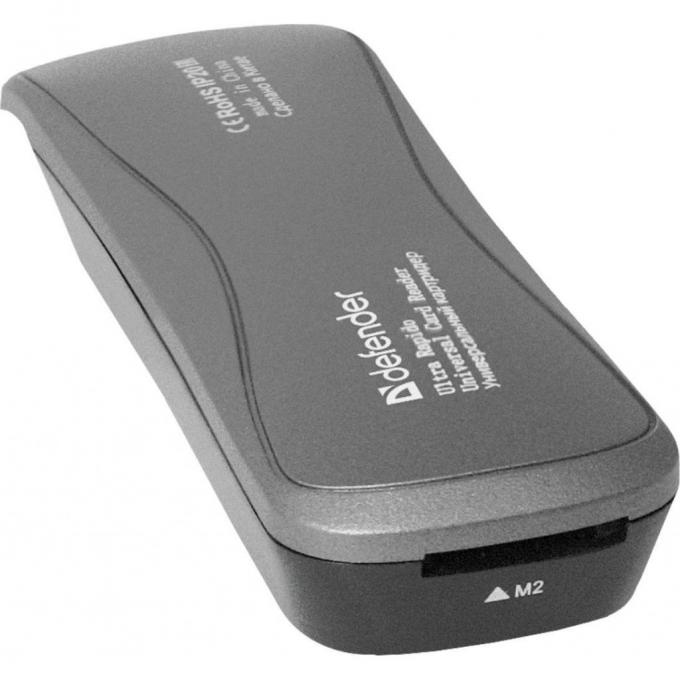 Считыватель флеш-карт Defender Ultra Rapido USB 2.0 black 83261