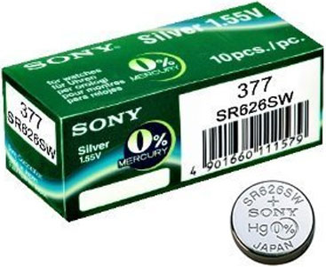 Батарейка SONY SR626SWN-PB часовая