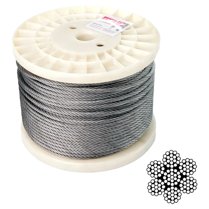 APRO 5 мм DIN 3055 (6х19+1х19) А2 100 м