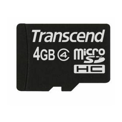 Карта памяти microSDHC class 4 Transcend TS4GUSDC4 4GB