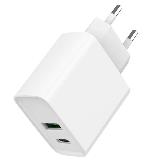 GEMBIRD TA-UC-PDQC20-01-W 1 USB-A + 1 Type-C (PD20Вт + QC3.0 18Вт)