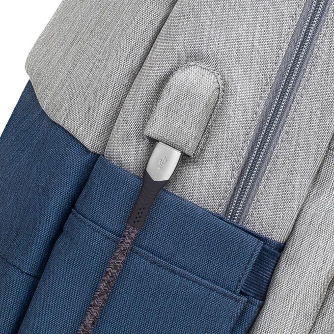 RivaCase 7567 (Grey/Dark Blue)