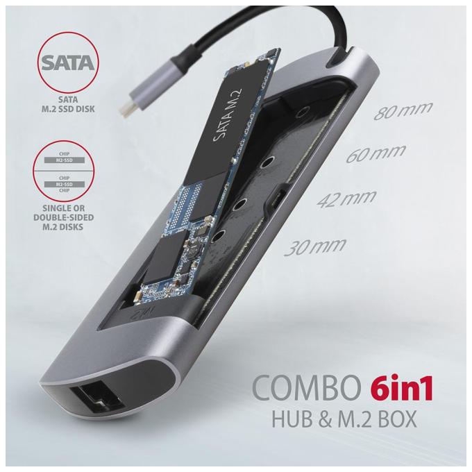 AXAGON HMC-6M2