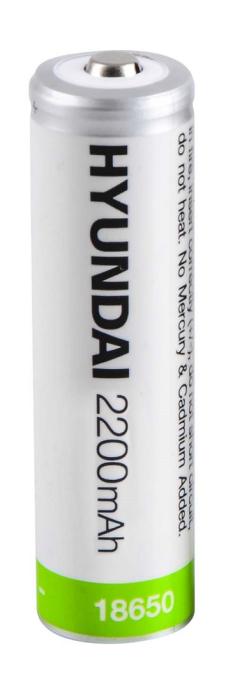 Аккумулятор Hyundai 18650 Li-ion 2200mAh (Sharp Top) 
