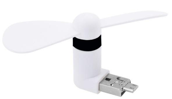 USB вентилятор 2E USB / MicroUSB, White 2E-MFMF1-WHITE