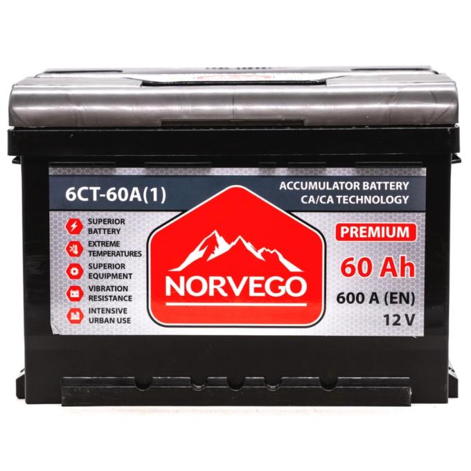 NORVEGO ВЕСТА Premium 60A +лів (1) (600 пуск)