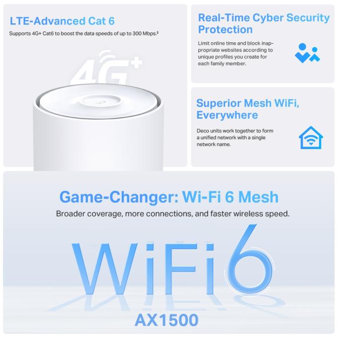 TP-Link DECO-X10-4G-1-PACK