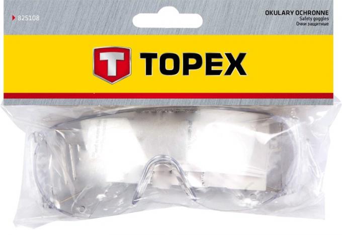 Очки защитные Topex прозрачные 82S108