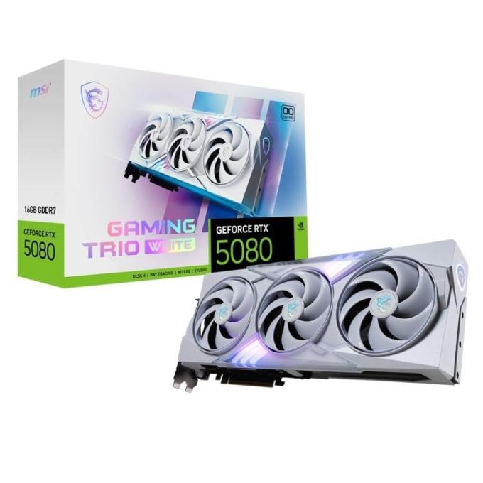 MSI GeForce RTX 5080 16G GAMING TRIO OC WHITE