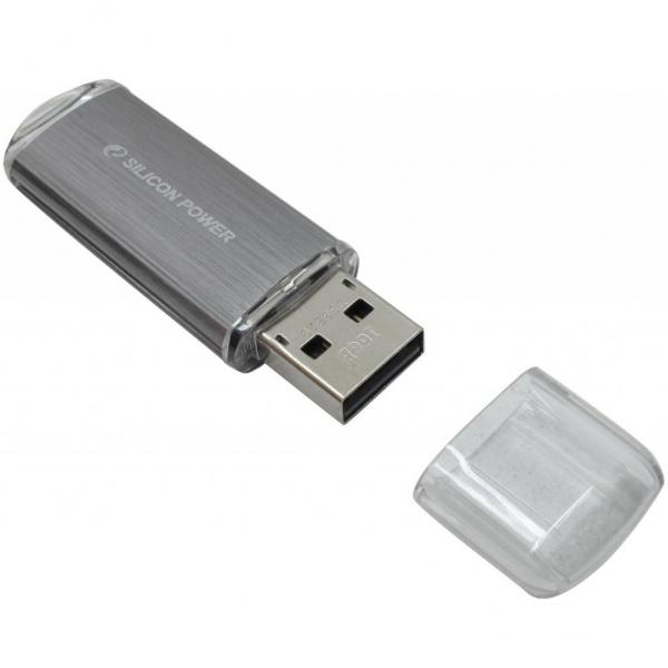 USB флеш накопитель Silicon Power 16GB Ultima II I-Series Silver USB 2.0 SP016GBUF2M01N1S