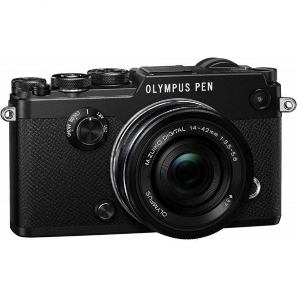 Цифровой фотоаппарат OLYMPUS PEN-F Pancake Zoom 14-42 Kit black/black V204061BE000