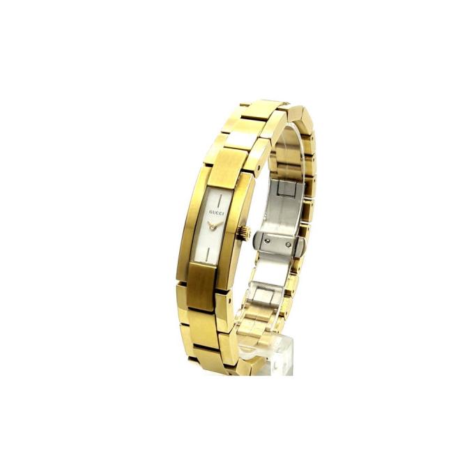 Gucci 4605L 24605 g.-plated, white dial, g.-plated