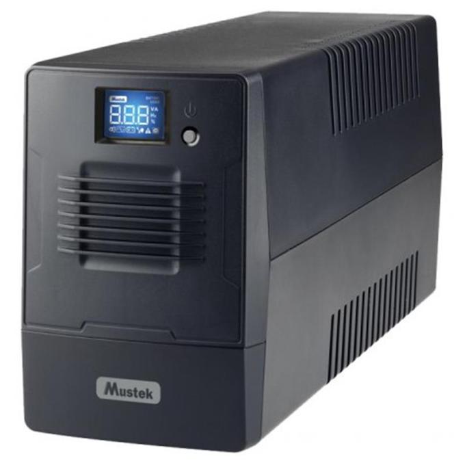 ИБП Mustek PowerMust 600 LCD, Line Int, 2xSchuko, USB 600-LCD-LI-T10