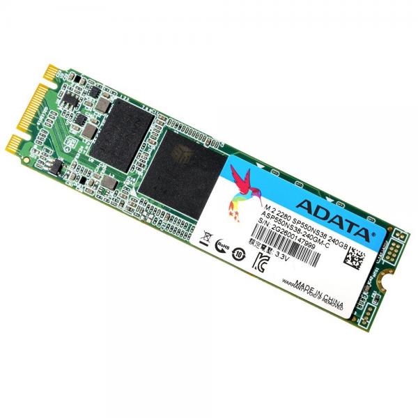 Твердотільний накопичувач SSD M.2 ADATA 240GB SP550 2280 SATA TLC ASP550NS38-240GM-C