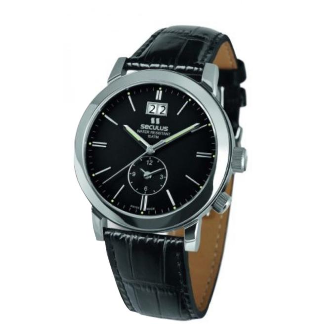 Seculus 9537.1.620 black, ss, black leather