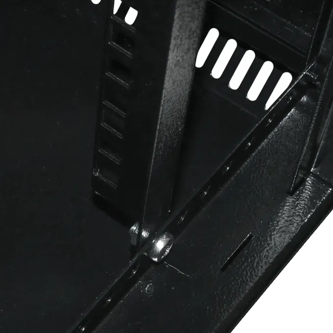 Шкаф 19" 9U 600x500x507мм акриловое стекло черное 19" 9U 600x500x507мм акрилове скло чорна