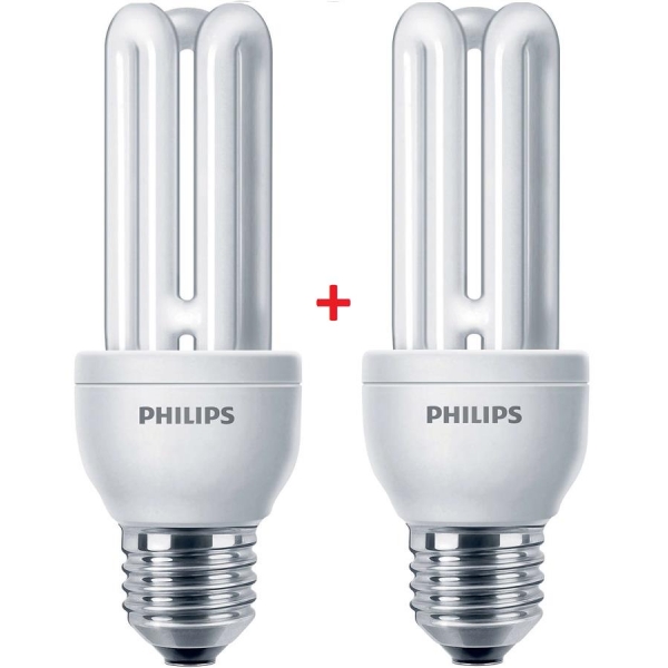 Комплект ламп энергосберегающих Philips E27 14W 220-240V 2700K Genie (1+1) 8717943898602