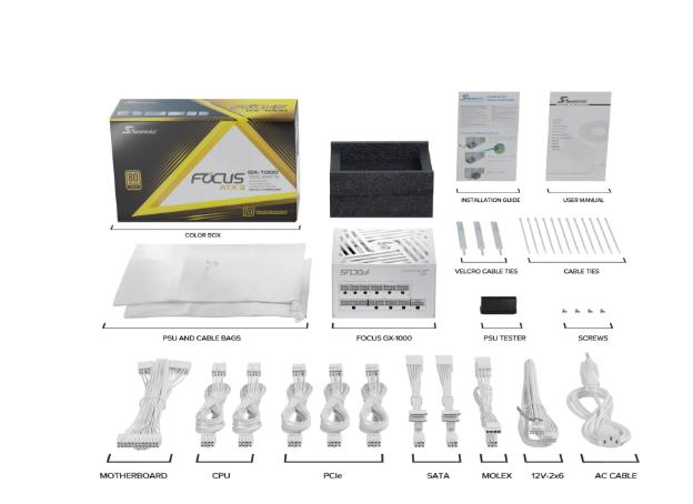 Seasonic FOCUS-GX-1000-ATX31-WHITE