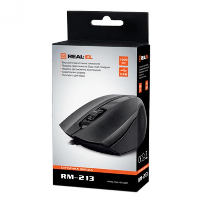 REAL-EL RM-213, USB, black