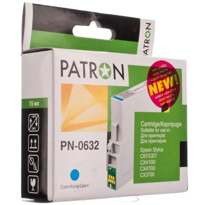 Картридж PATRON EPSON C67/87, CX3700 (T06324A) CYAN PN-0632