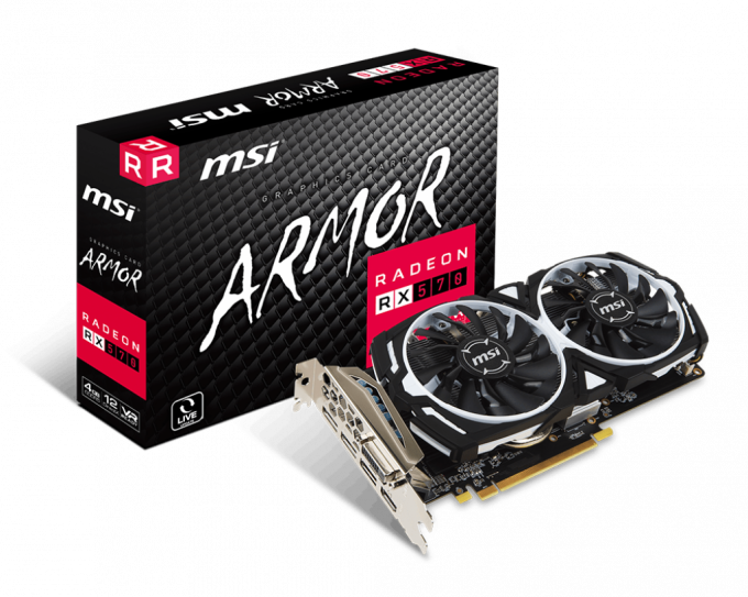 AMD Radeon RX 570 4Gb GDDR5 Armor MSI Radeon RX 570 ARMOR 4G