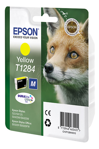Картридж EPSON (T1284) Stylus SX125/SX420W/425W (C13T12844010/C13T12844011) (Yellow)