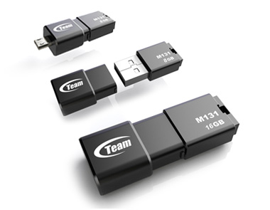 USB флеш накопитель Team 32GB M131 Black OTG USB 2.0 TM13132GB01