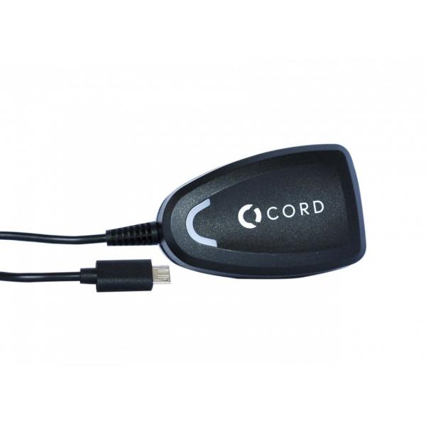 Сетевое зарядное устройство Cord microUSB (1хUSB 2.1A) Black CT33E-M21.1