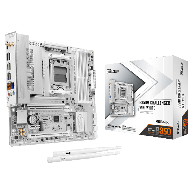 ASRock B850M CHALLENGER WIFI WHITE