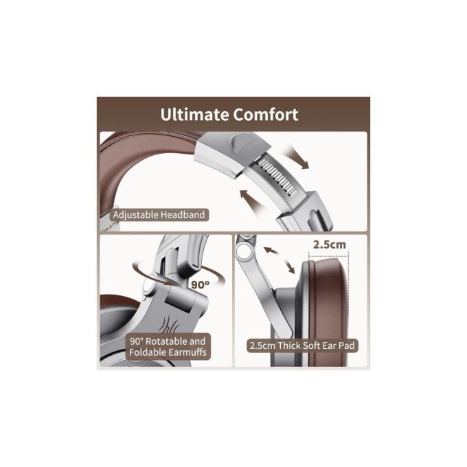 OneOdio A71 Silver Brown