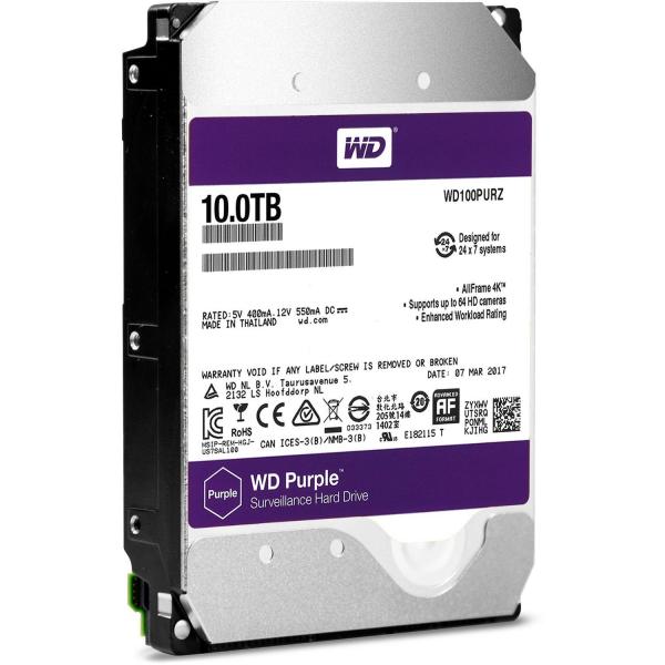 HDD SATA 10.0TB WD Purple 5400rpm 256MB WD100PURZ