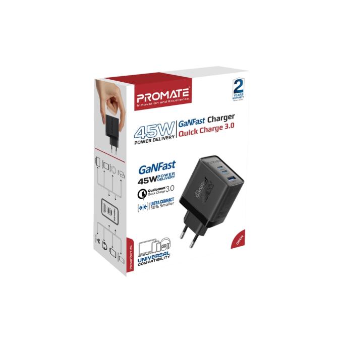 Promate powerport-45.black