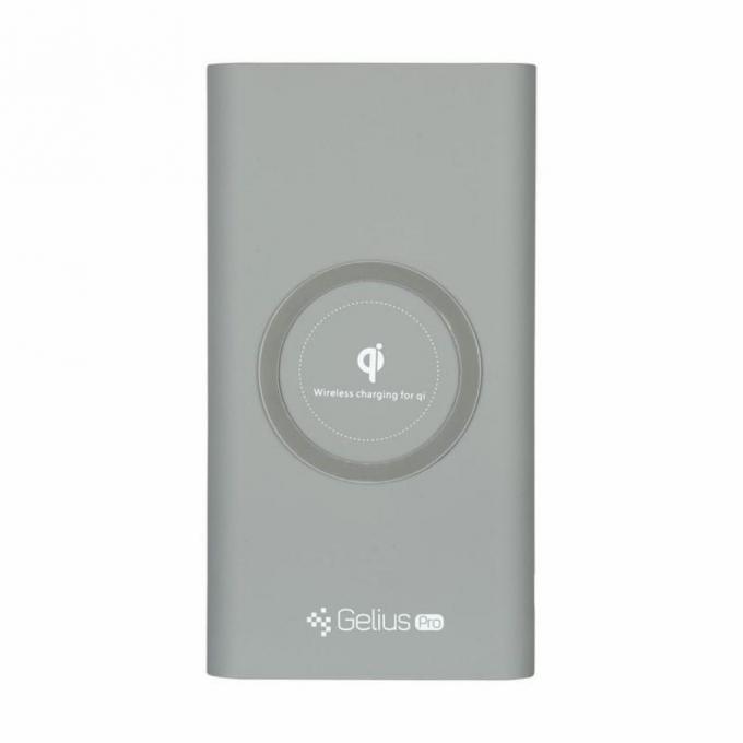 Батарея универсальная Gelius Pro Incredible (Wirelles) 10000mAh 2.1A Grey 65150