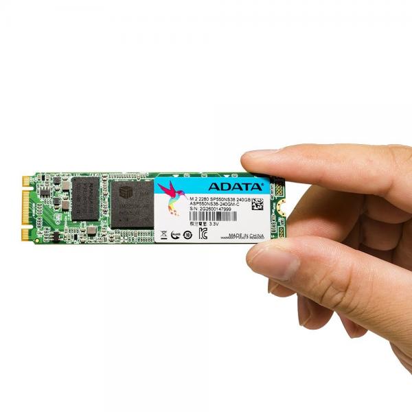 Твердотільний накопичувач SSD M.2 ADATA 240GB SP550 2280 SATA TLC ASP550NS38-240GM-C