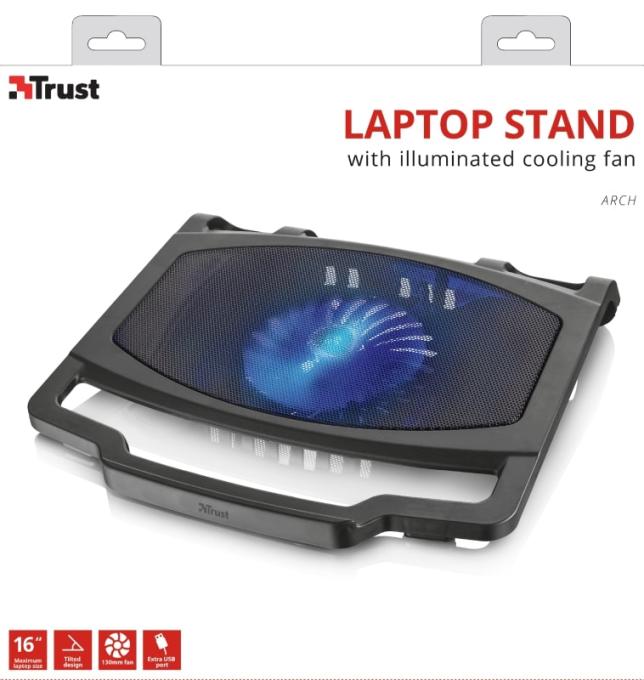 Подставка для ноутбука Trust Arch Laptop Cooling Stand 20400