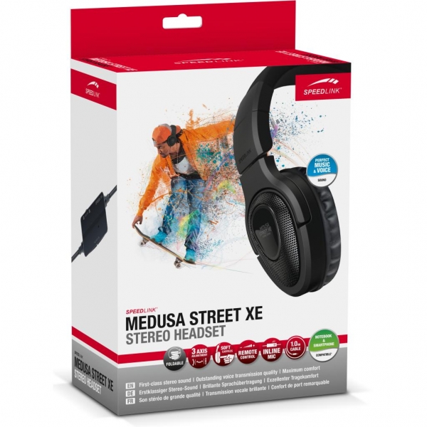 Наушники Speedlink MEDUSA STREET XE Stereo Headset SL-870000-BK