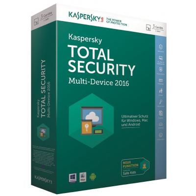 Антивирус Kaspersky Total Security (Multi-Device) 1+1 Device 1 year Base Box KL1919OUBFS16